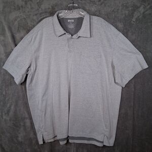 Duluth Trading‎ Coolmax 3xl Polo Shirt Shortbsleeve Long Tail Gray Stretchable